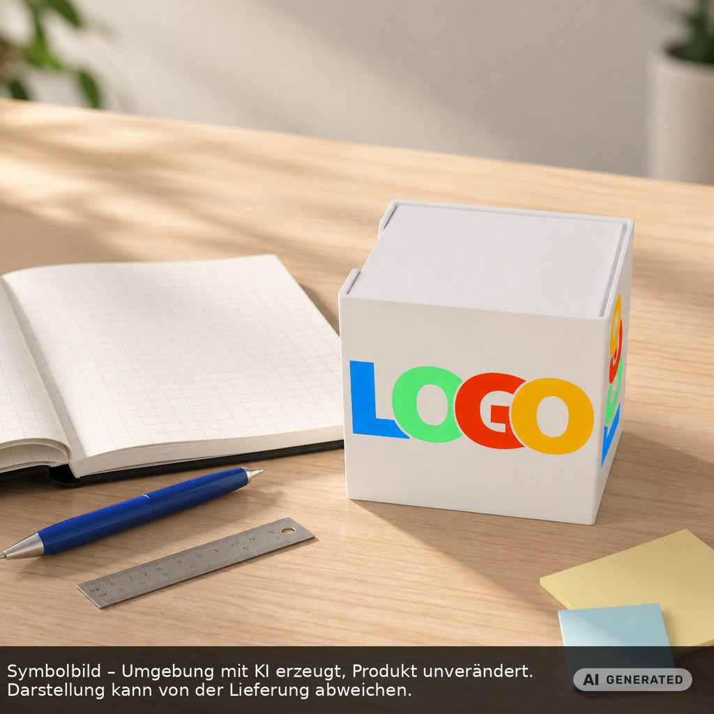 Zettelbox "Epsilon" als Werbeartikel mit Logo bedrucken