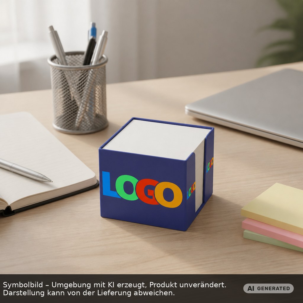 Zettelbox Recycling "Epsilon" als Werbeartikel mit Logo bedrucken