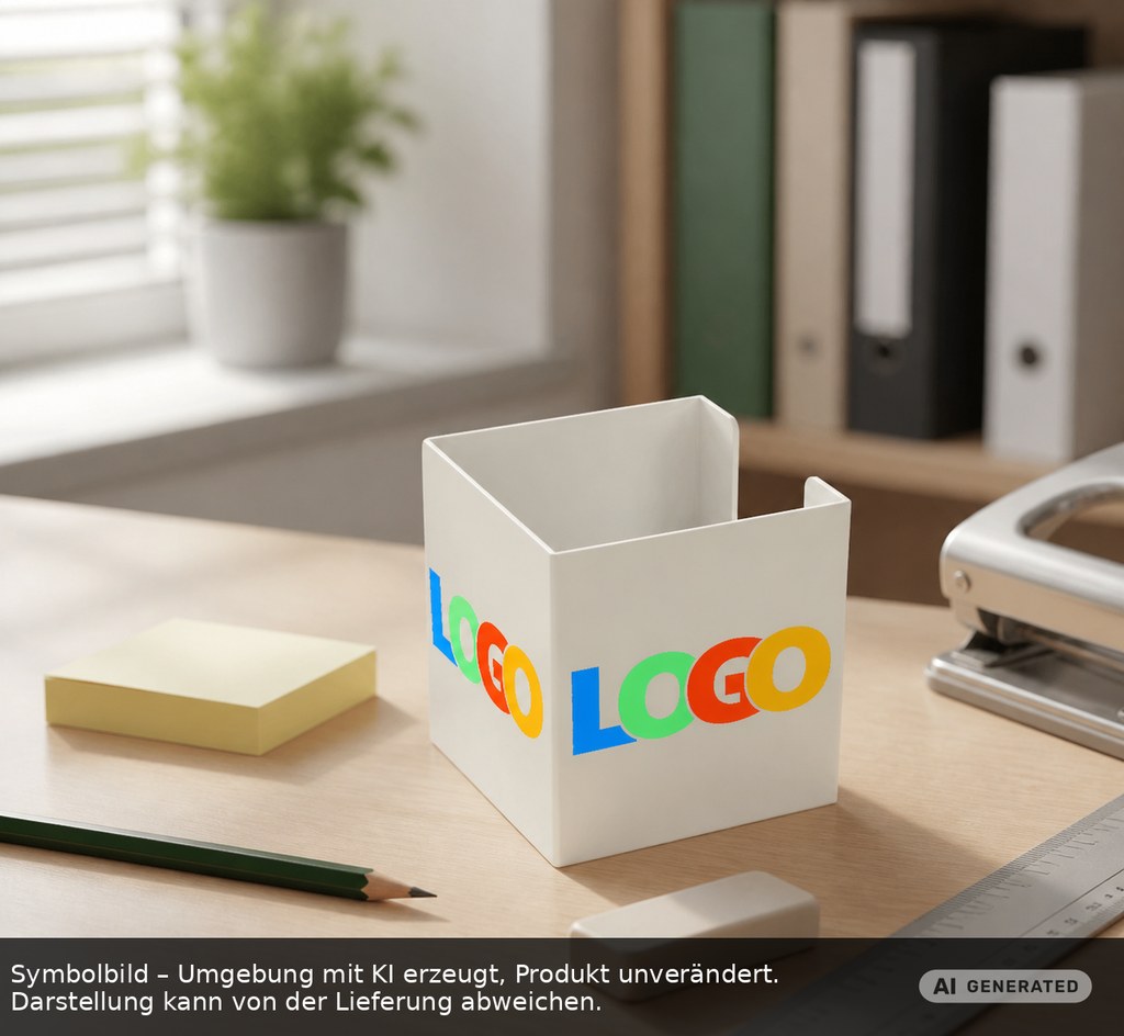 Zettelbox "Alpha" als Werbeartikel mit Logo bedrucken