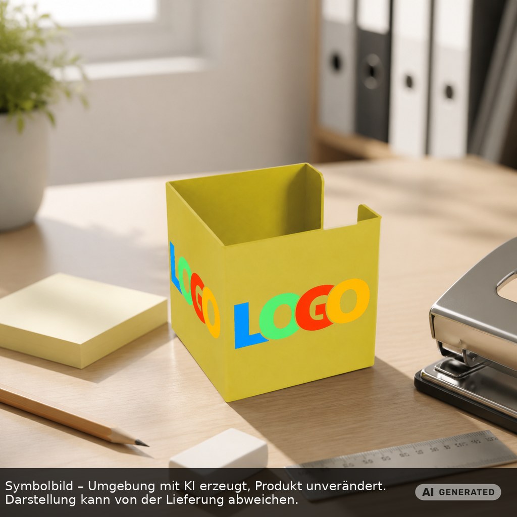 Zettelbox "Alpha" als Werbeartikel mit Logo bedrucken