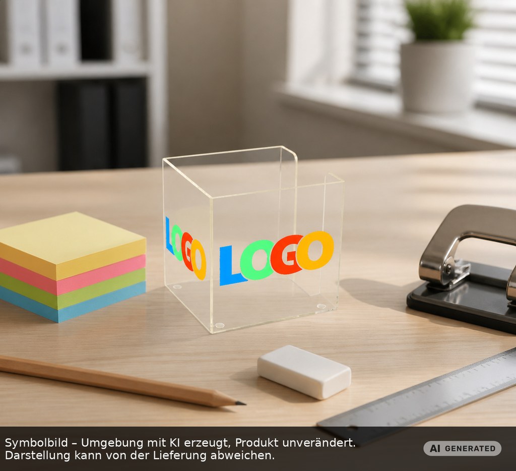 Zettelbox "Alpha" als Werbeartikel mit Logo bedrucken