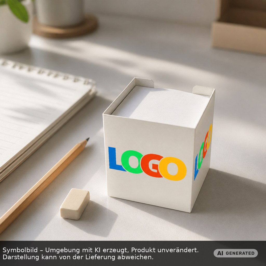 Zettelbox "Alpha" als Werbeartikel mit Logo bedrucken