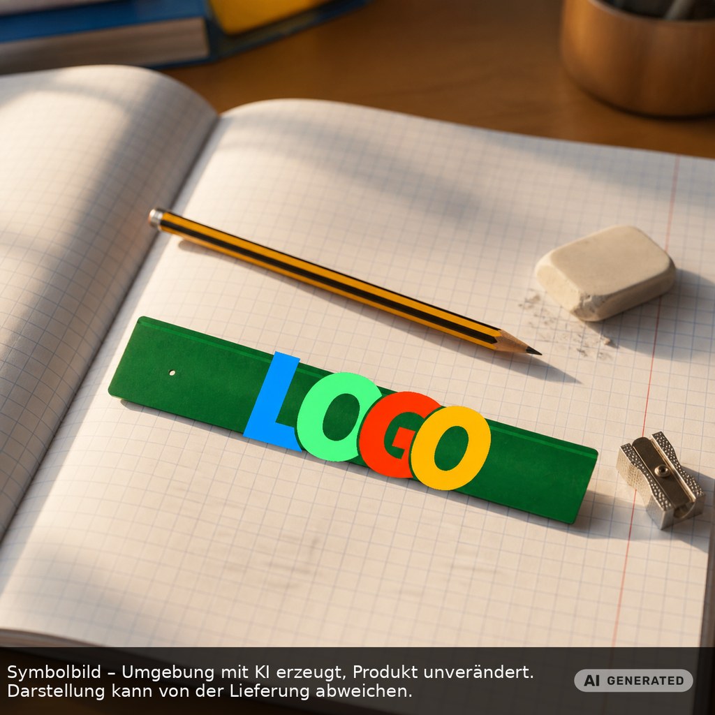 Lineal 20 cm als Werbeartikel mit Logo bedrucken