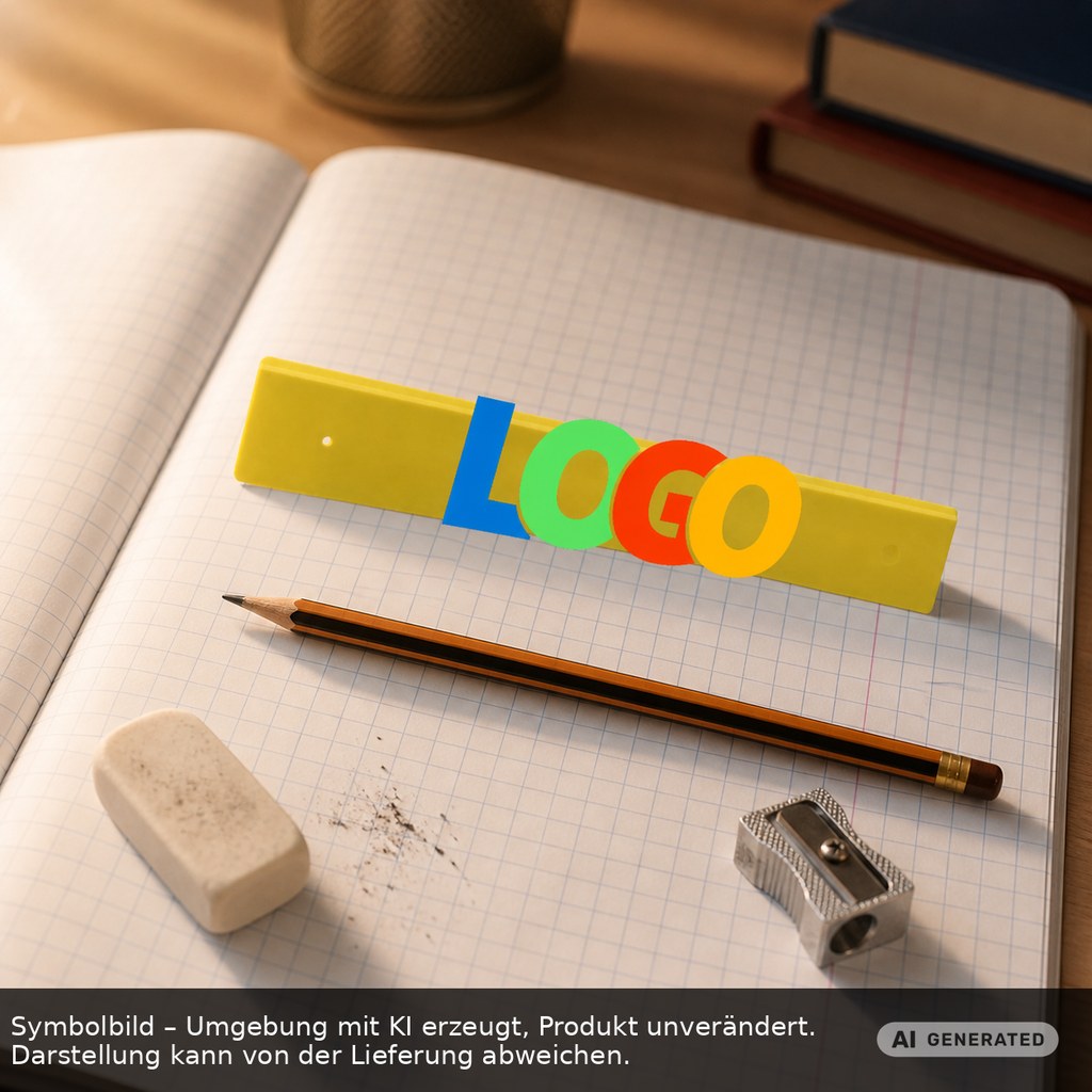 Lineal 20 cm als Werbeartikel mit Logo bedrucken