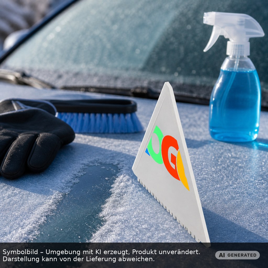 Eiskratzer Recycling "Lambda" als Werbeartikel mit Logo bedrucken