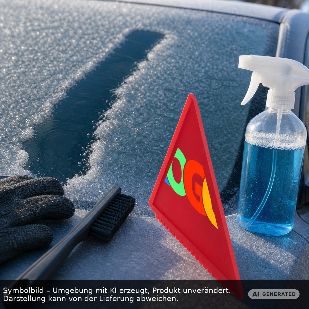 Eiskratzer Recycling "Lambda" als Werbeartikel mit Logo bedrucken