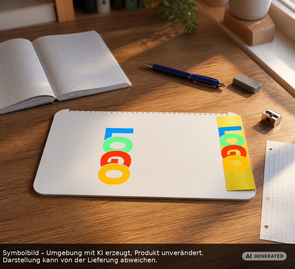 Klemmbrett DIN A4 "Alpha" als Werbeartikel mit Logo bedrucken
