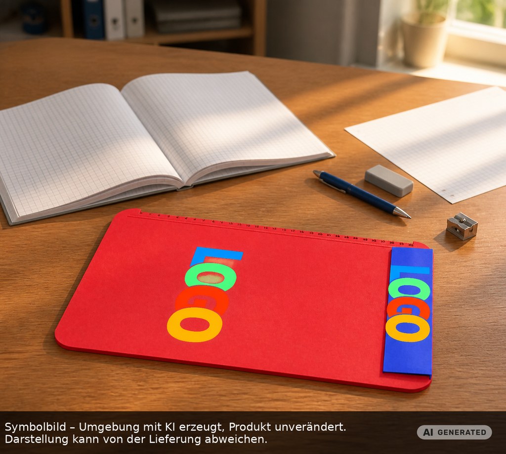 Klemmbrett DIN A4 "Alpha" als Werbeartikel mit Logo bedrucken