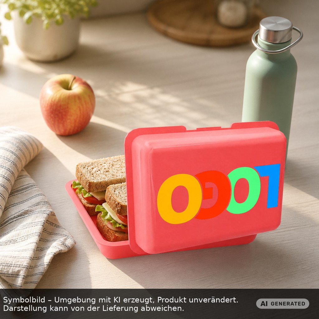 Brotdose/Butterdose als Werbeartikel mit Logo bedrucken