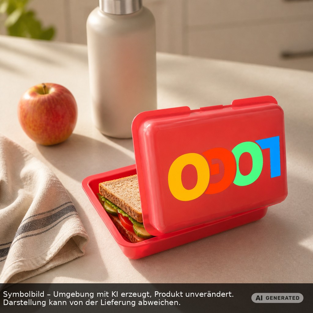 Brotdose/Butterdose als Werbeartikel mit Logo bedrucken