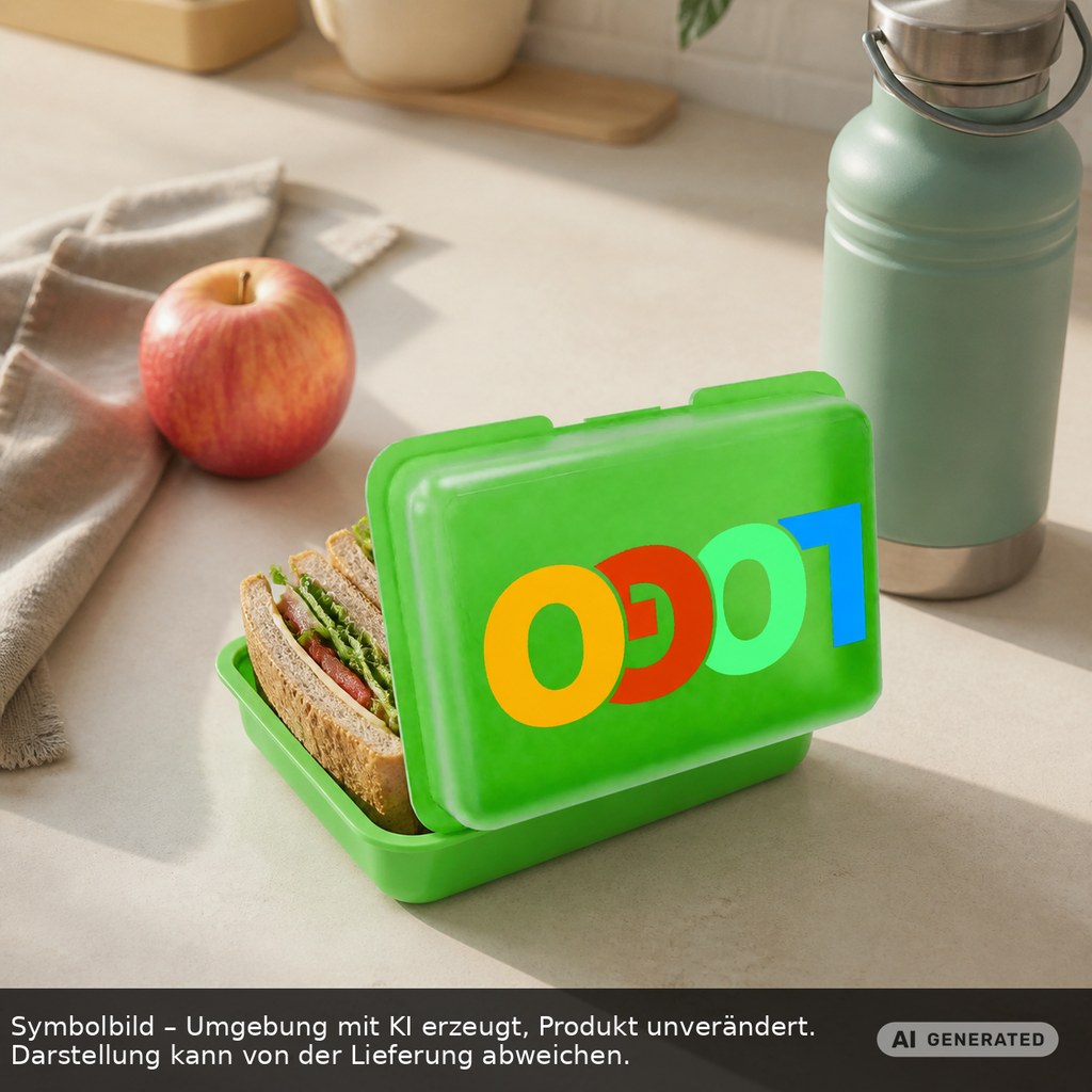 Brotdose/Butterdose als Werbeartikel mit Logo bedrucken