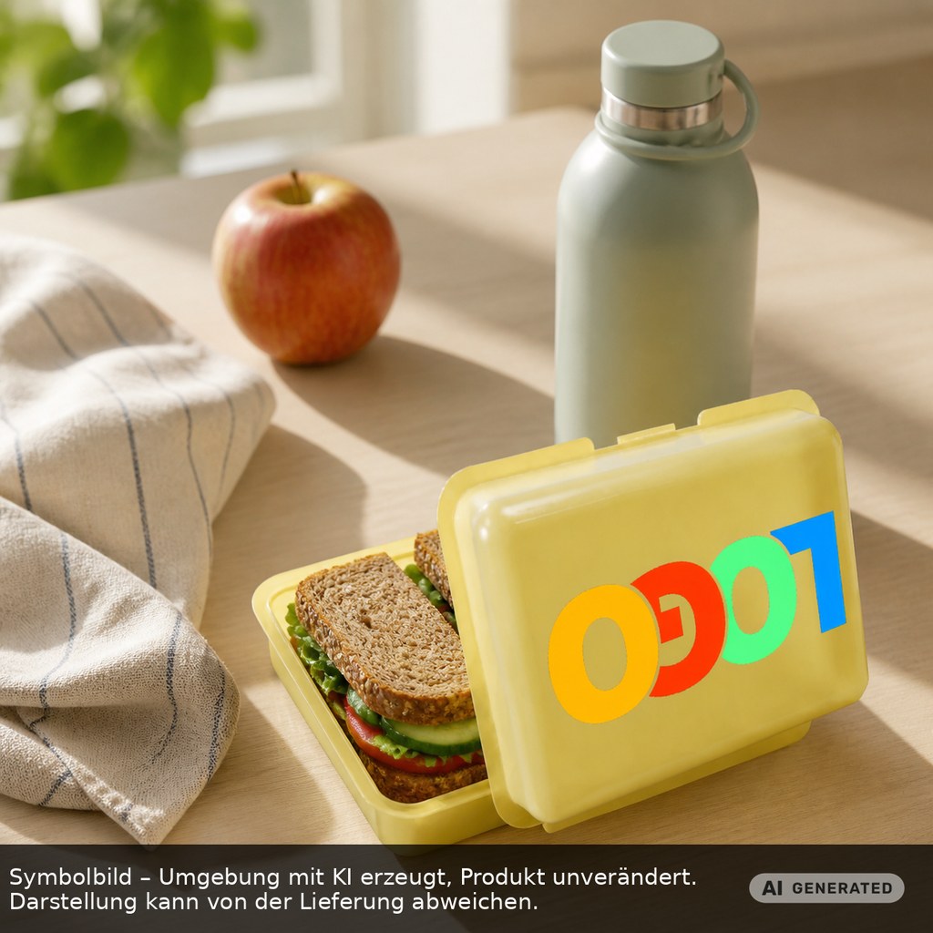 Brotdose/Butterdose als Werbeartikel mit Logo bedrucken