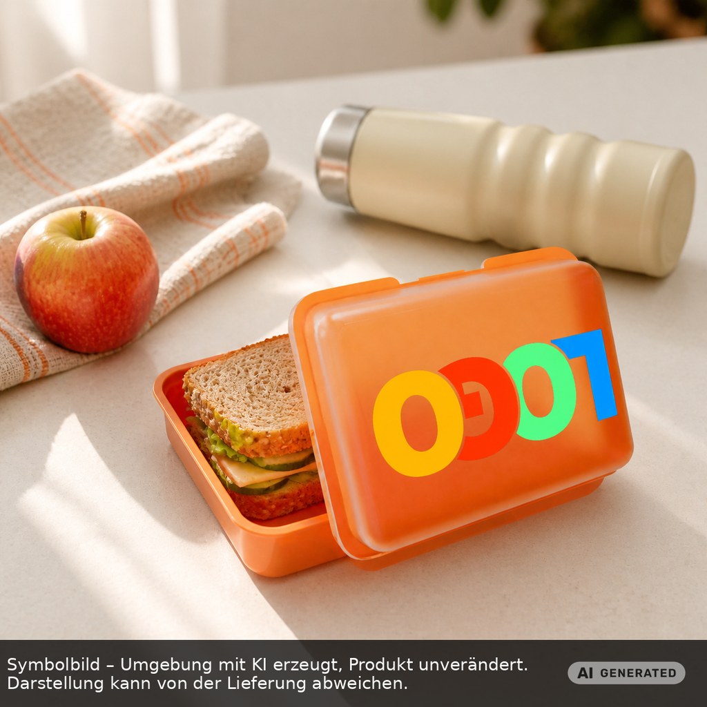 Brotdose/Butterdose als Werbeartikel mit Logo bedrucken