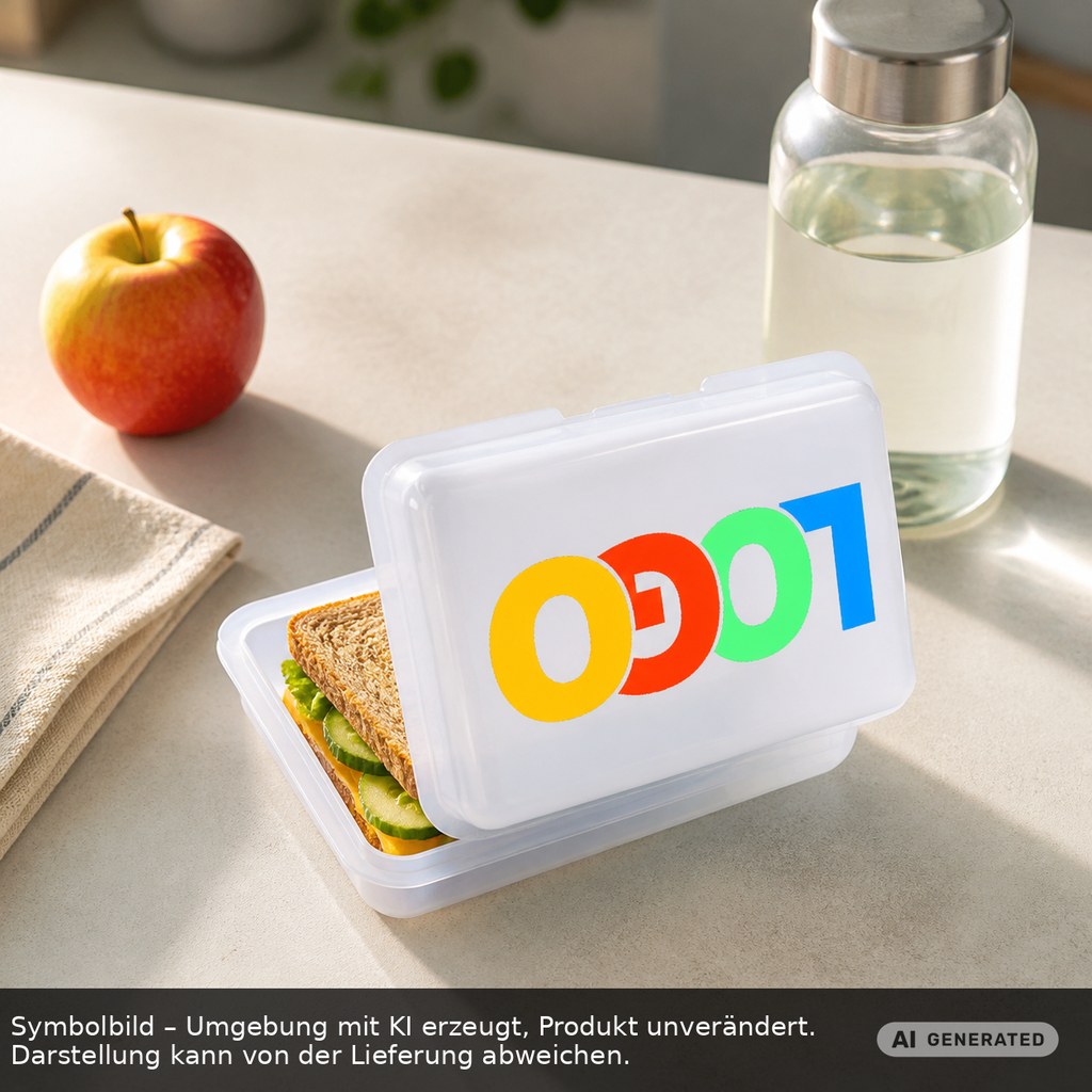 Brotdose/Butterdose als Werbeartikel mit Logo bedrucken
