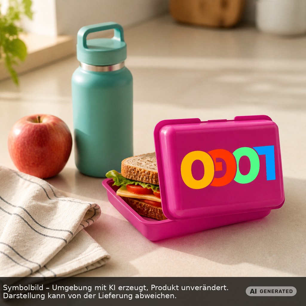 Brotdose/Butterdose als Werbeartikel mit Logo bedrucken