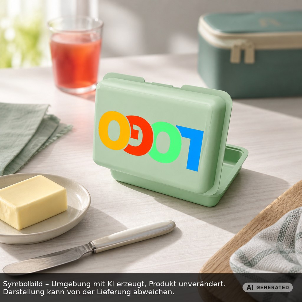Brotdose Bio/Butterdose Bio als Werbeartikel mit Logo bedrucken