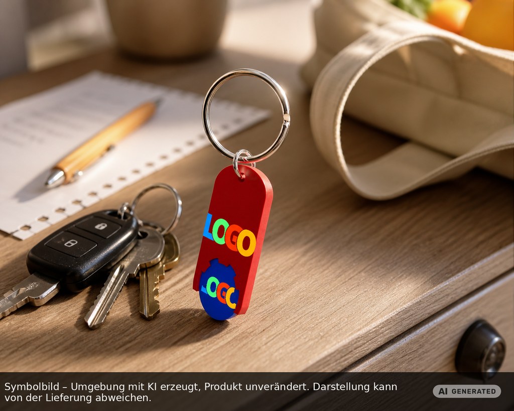 Chiphalter mit 1€-Chip "Alpha" als Werbeartikel mit Logo bedrucken
