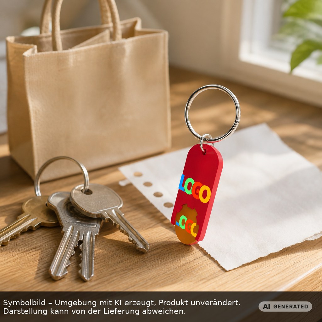 Chiphalter mit 1€-Chip "Alpha" als Werbeartikel mit Logo bedrucken
