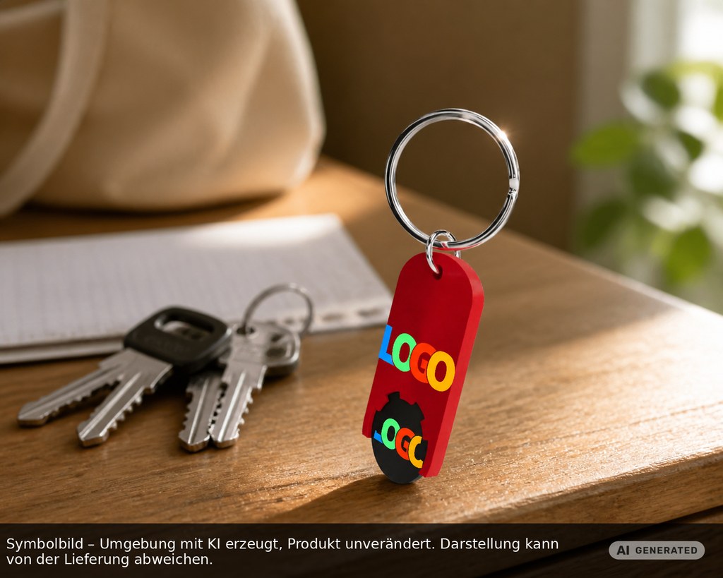 Chiphalter mit 1€-Chip "Alpha" als Werbeartikel mit Logo bedrucken