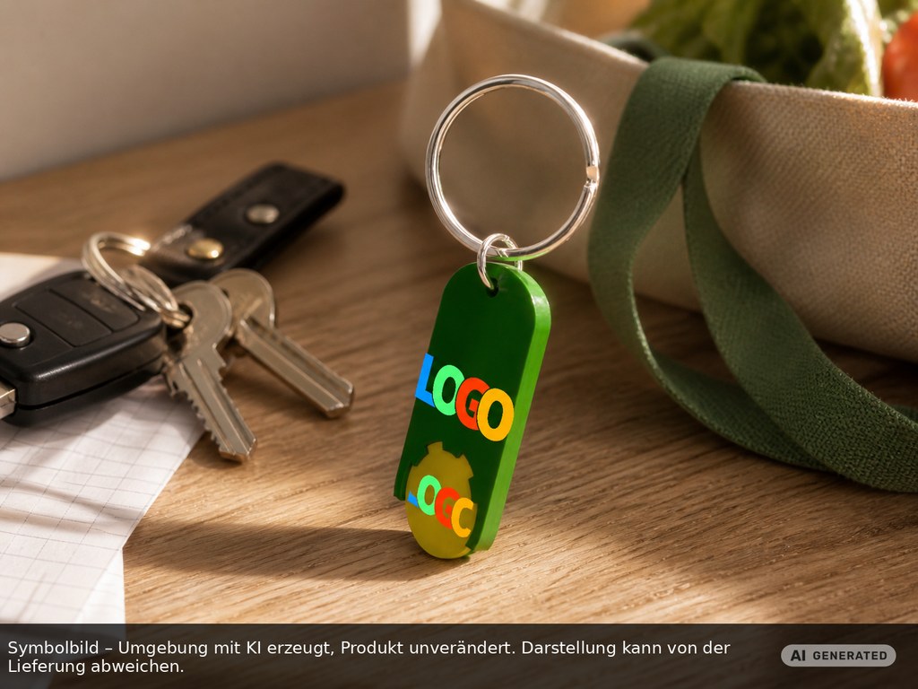 Chiphalter mit 1€-Chip "Alpha" als Werbeartikel mit Logo bedrucken