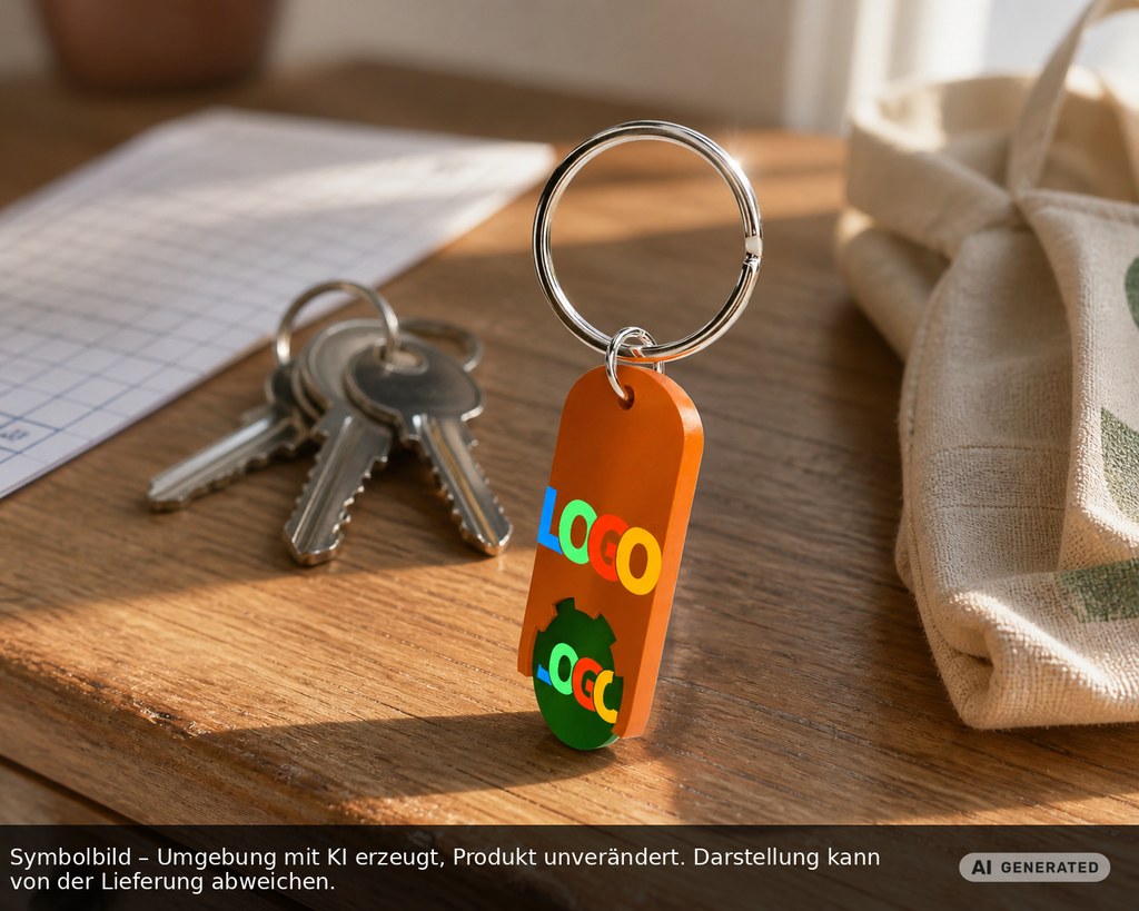 Chiphalter mit 1€-Chip "Alpha" als Werbeartikel mit Logo bedrucken