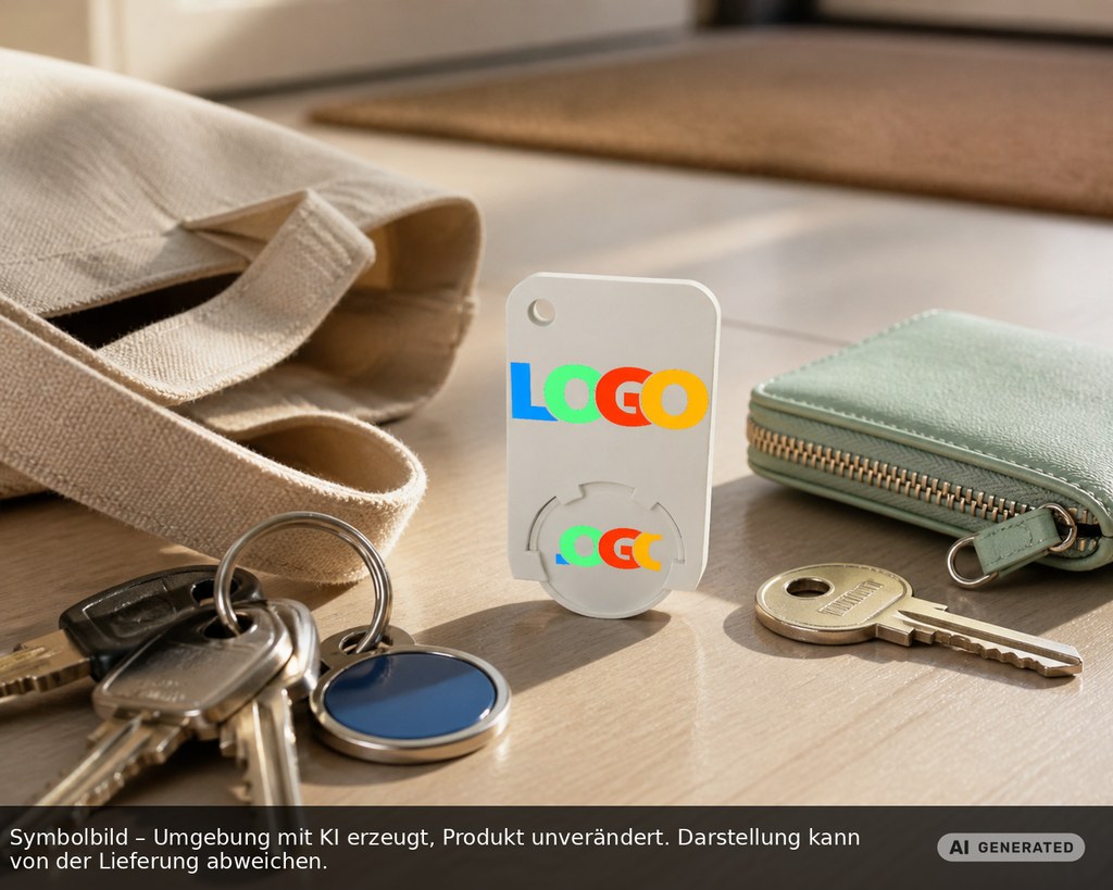 Chiphalter mit 1€-Chip "Beta" als Werbeartikel mit Logo bedrucken