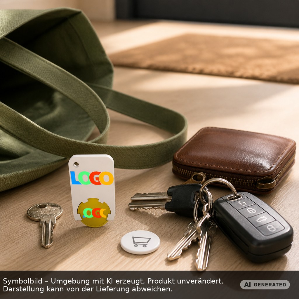Chiphalter mit 1€-Chip "Beta" als Werbeartikel mit Logo bedrucken