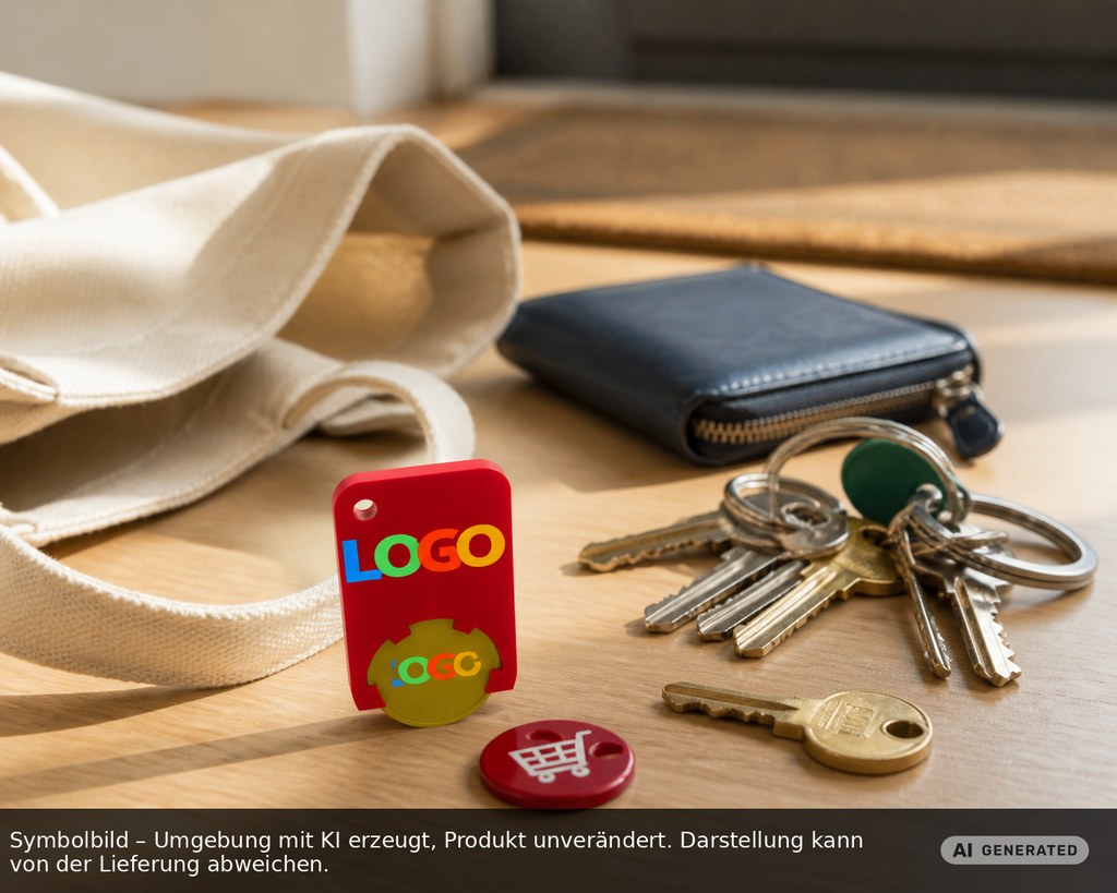 Chiphalter mit 1€-Chip "Beta" als Werbeartikel mit Logo bedrucken