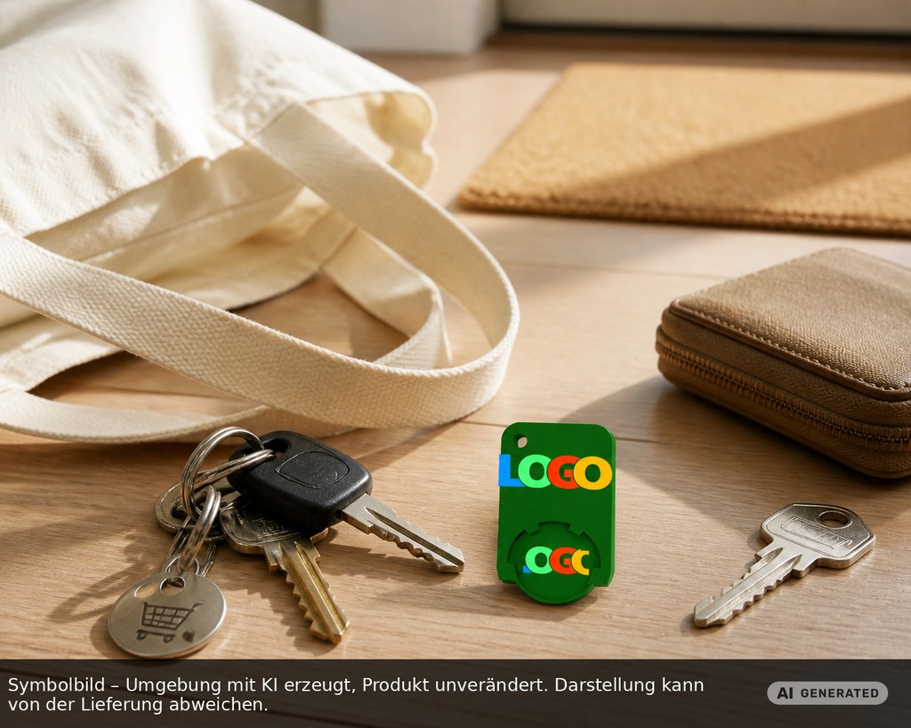 Chiphalter mit 1€-Chip "Beta" als Werbeartikel mit Logo bedrucken