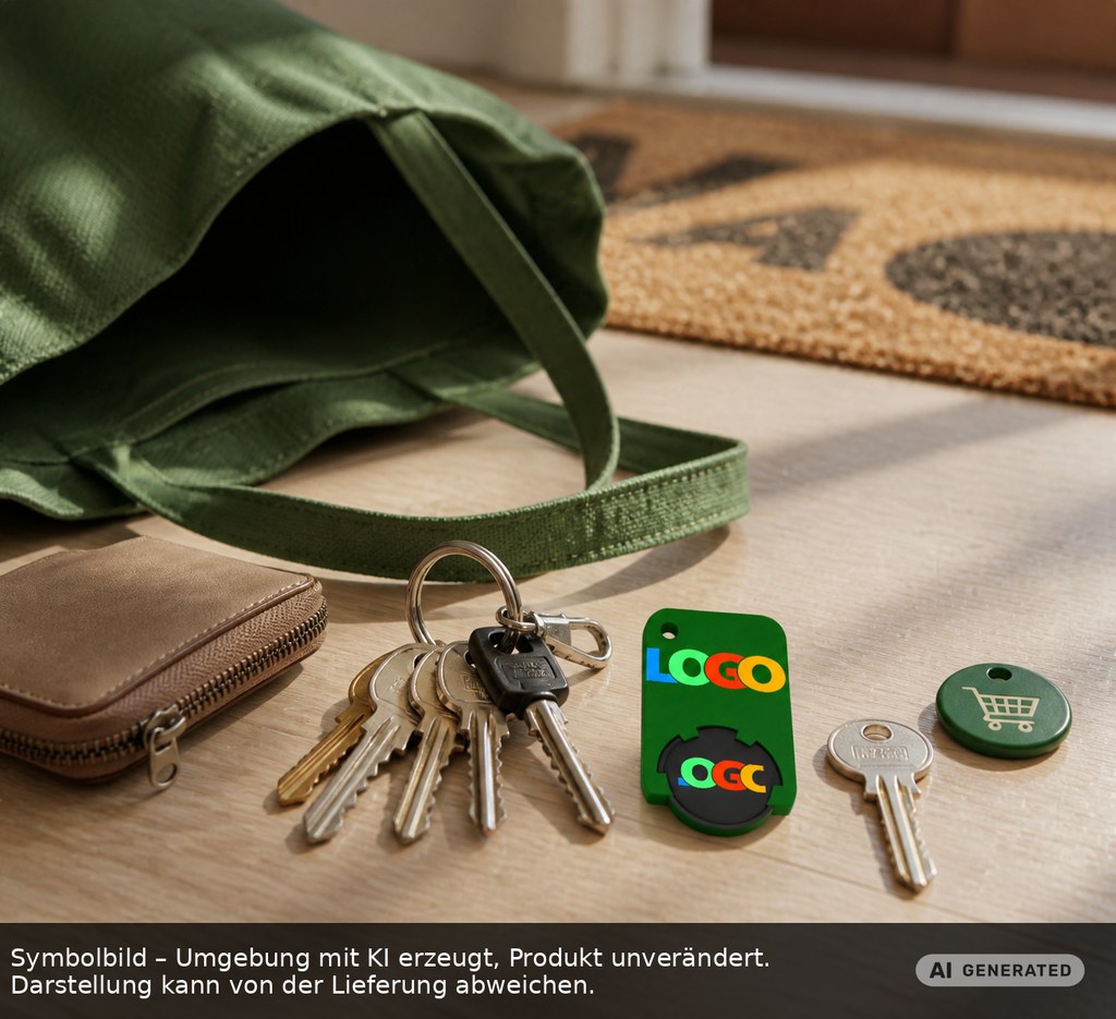 Chiphalter mit 1€-Chip "Beta" als Werbeartikel mit Logo bedrucken