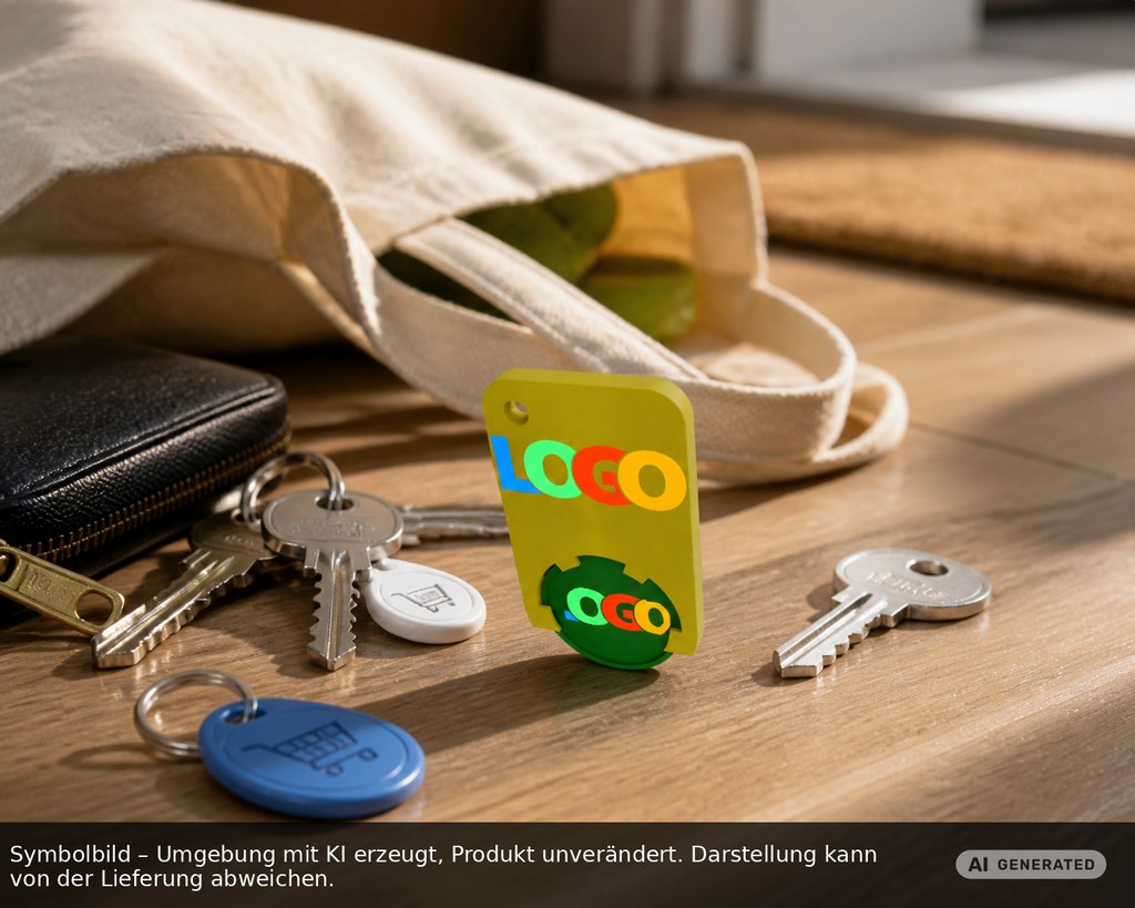 Chiphalter mit 1€-Chip "Beta" als Werbeartikel mit Logo bedrucken