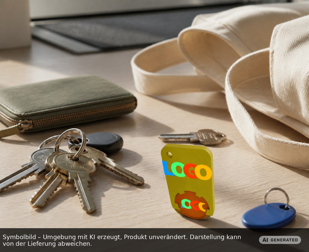 Chiphalter mit 1€-Chip "Beta" als Werbeartikel mit Logo bedrucken