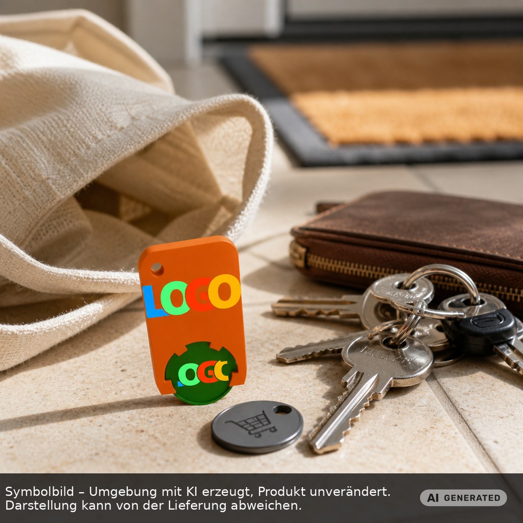 Chiphalter mit 1€-Chip "Beta" als Werbeartikel mit Logo bedrucken
