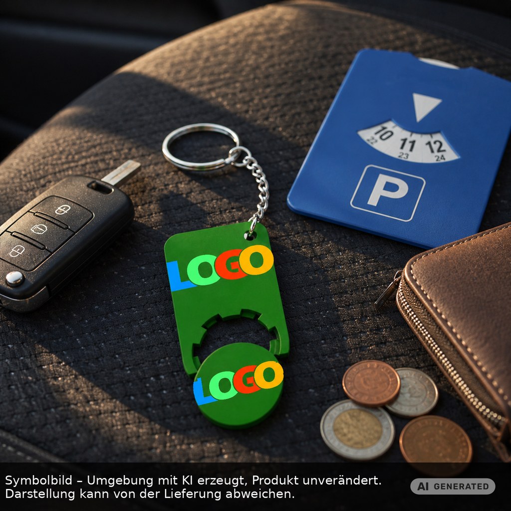 Chiphalter mit 1€-Chip "Beta" als Werbeartikel mit Logo bedrucken