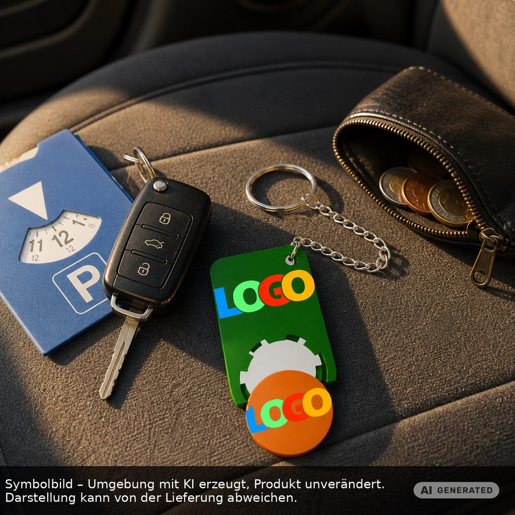 Chiphalter mit 1€-Chip "Beta" als Werbeartikel mit Logo bedrucken