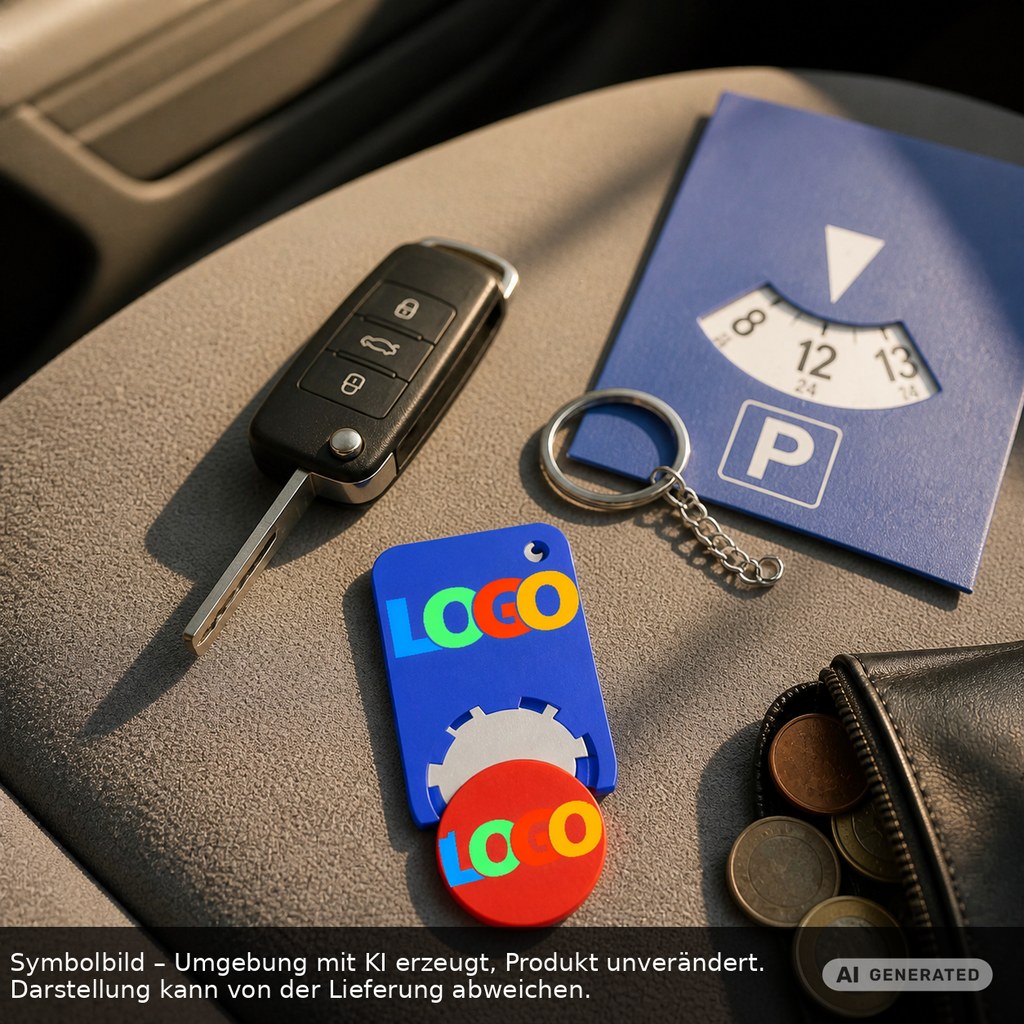 Chiphalter mit 1€-Chip "Beta" als Werbeartikel mit Logo bedrucken