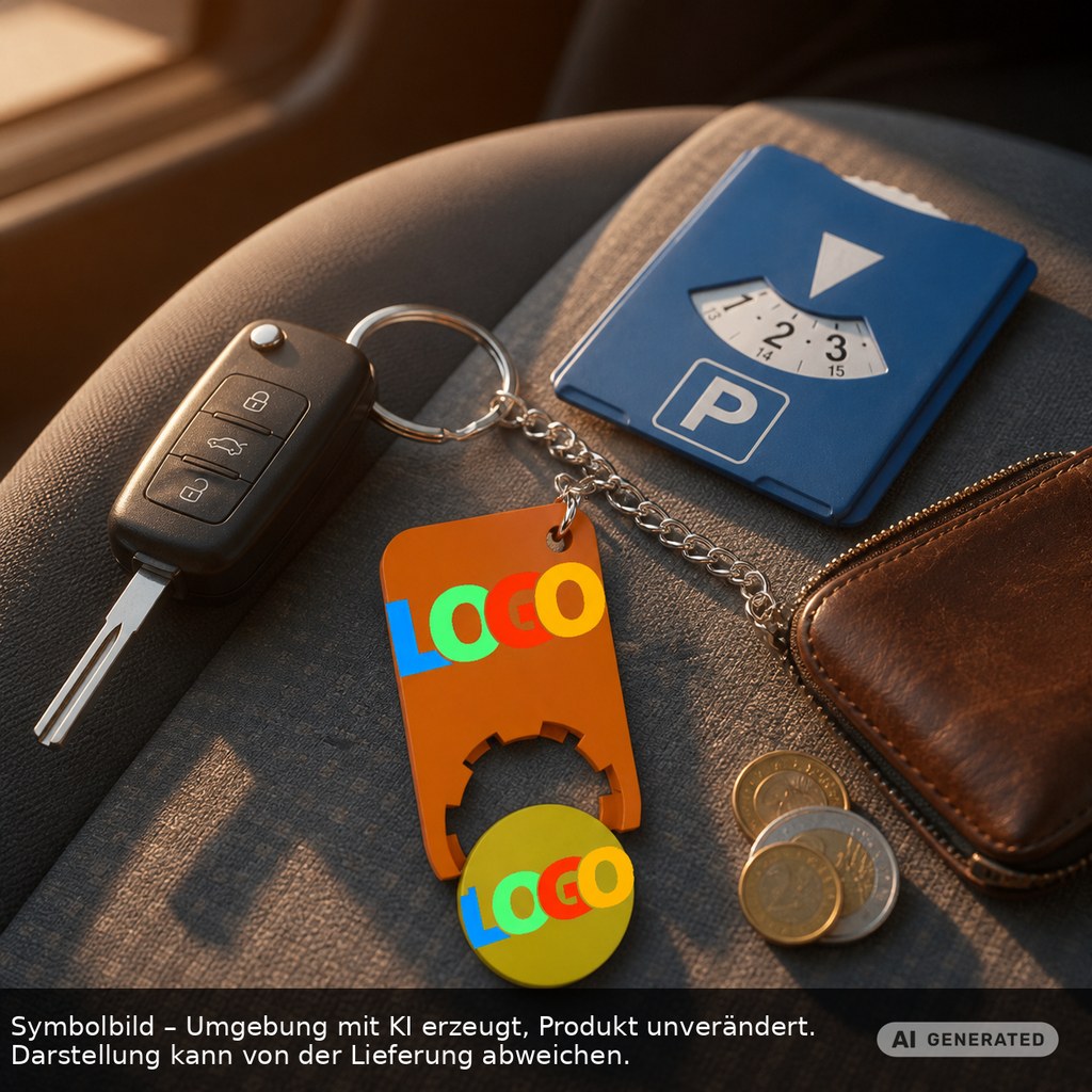 Chiphalter mit 1€-Chip "Beta" als Werbeartikel mit Logo bedrucken