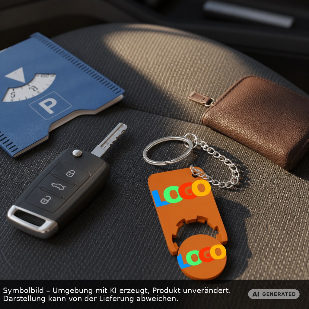 Chiphalter mit 1€-Chip "Beta" als Werbeartikel mit Logo bedrucken