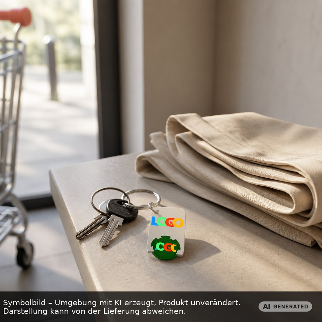Chiphalter mit 1€-Chip "Beta" als Werbeartikel mit Logo bedrucken