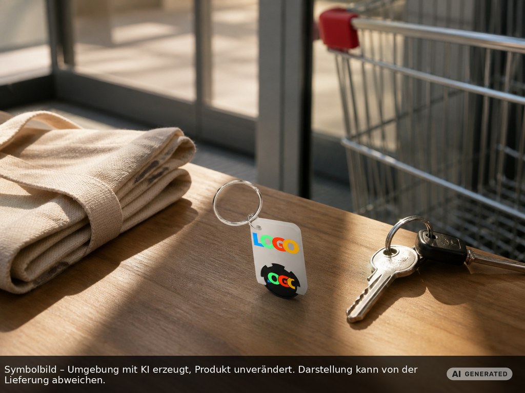 Chiphalter mit 1€-Chip "Beta" als Werbeartikel mit Logo bedrucken