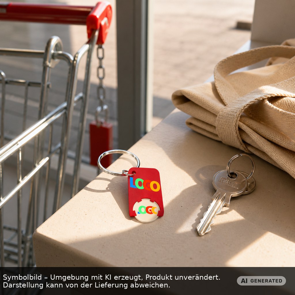 Chiphalter mit 1€-Chip "Beta" als Werbeartikel mit Logo bedrucken
