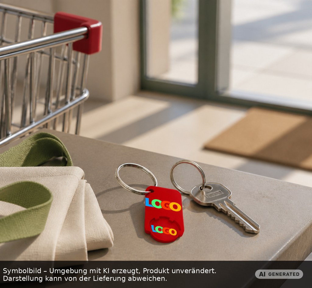 Chiphalter mit 1€-Chip "Beta" als Werbeartikel mit Logo bedrucken