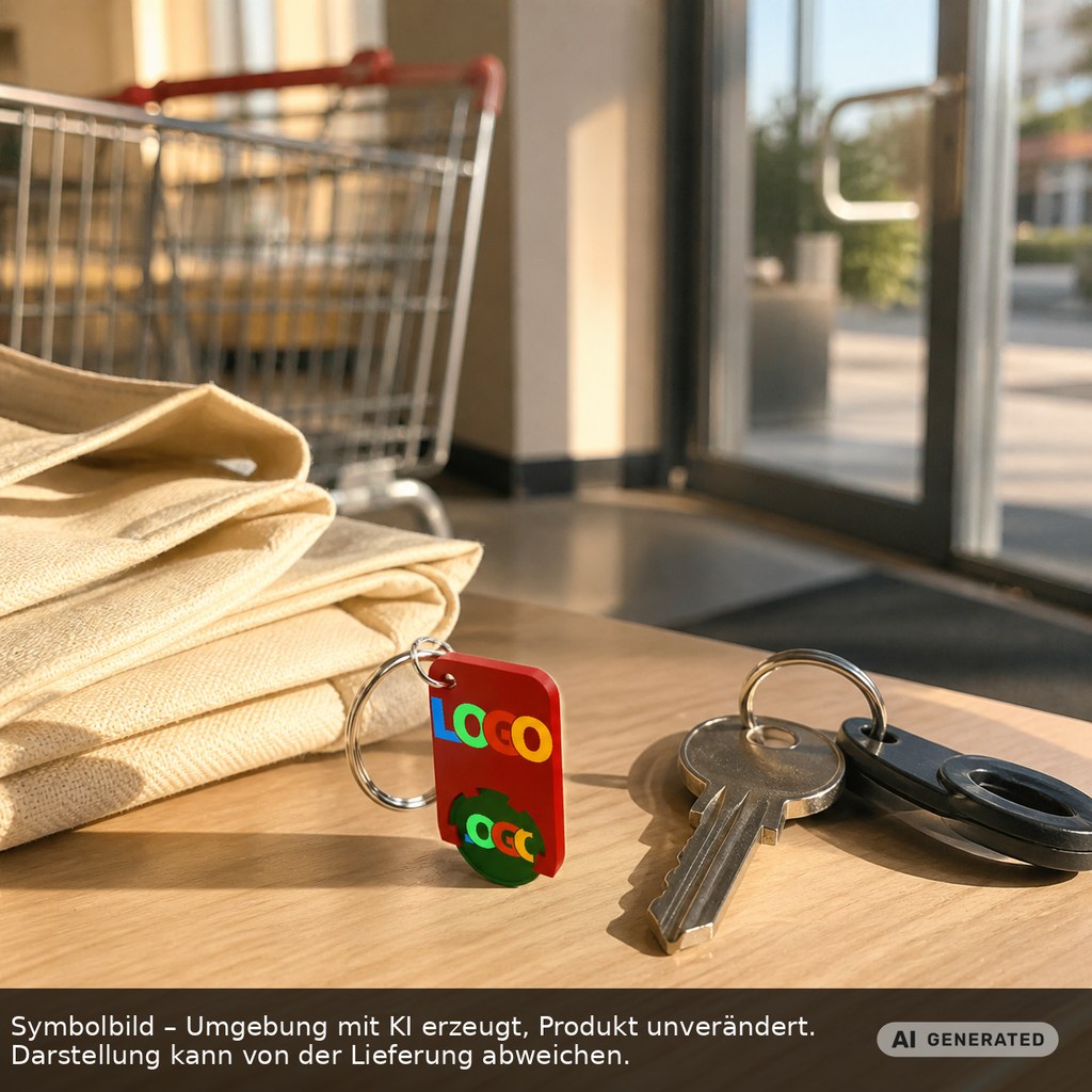 Chiphalter mit 1€-Chip "Beta" als Werbeartikel mit Logo bedrucken