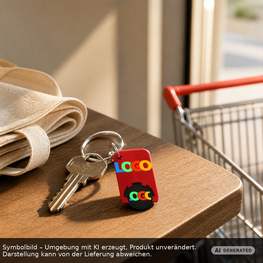 Chiphalter mit 1€-Chip "Beta" als Werbeartikel mit Logo bedrucken