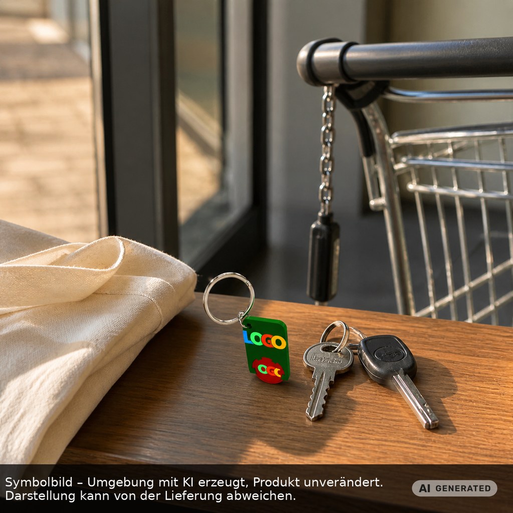 Chiphalter mit 1€-Chip "Beta" als Werbeartikel mit Logo bedrucken