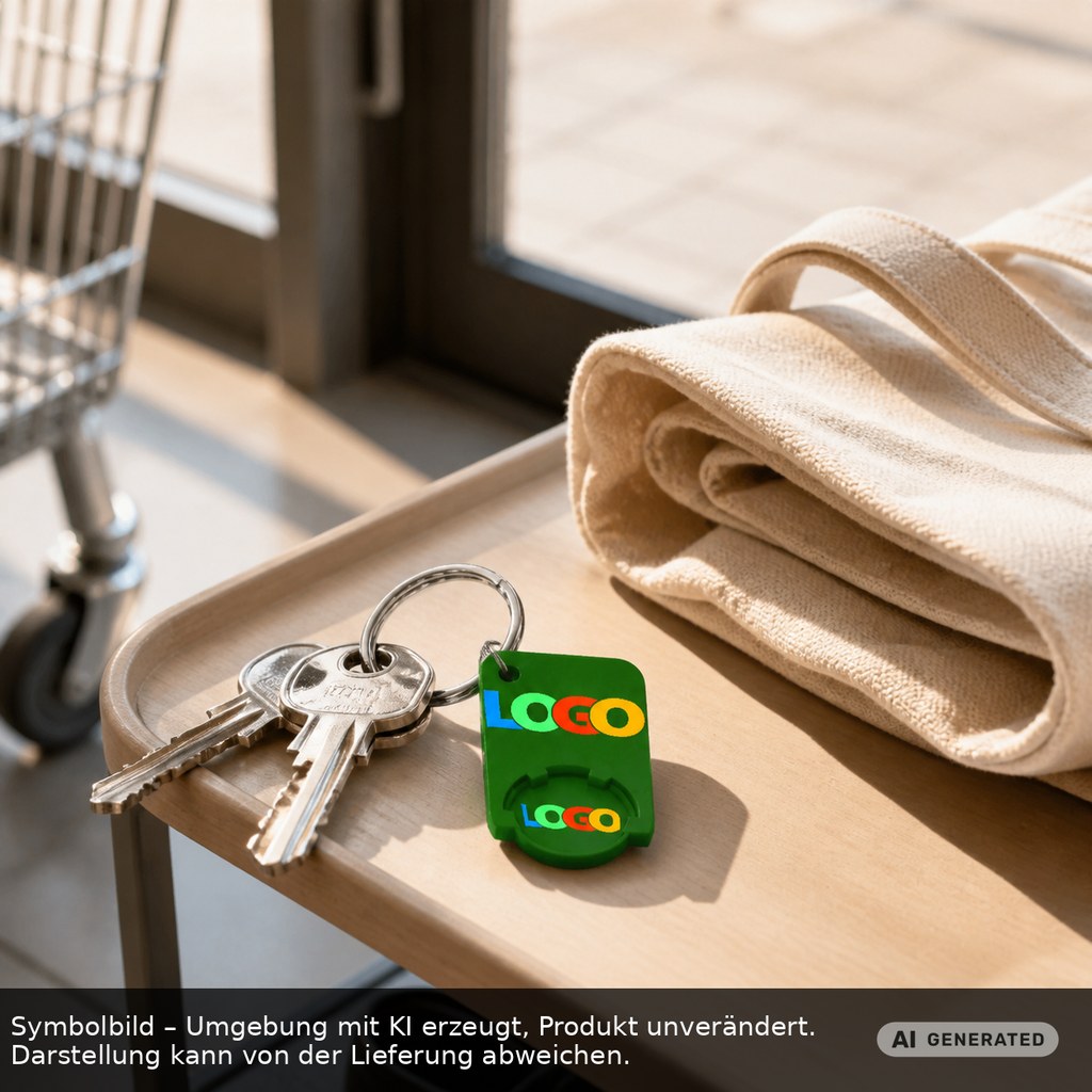 Chiphalter mit 1€-Chip "Beta" als Werbeartikel mit Logo bedrucken