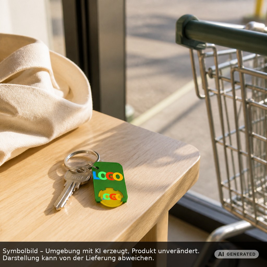 Chiphalter mit 1€-Chip "Beta" als Werbeartikel mit Logo bedrucken