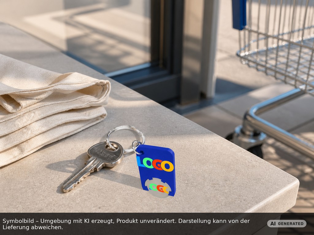 Chiphalter mit 1€-Chip "Beta" als Werbeartikel mit Logo bedrucken