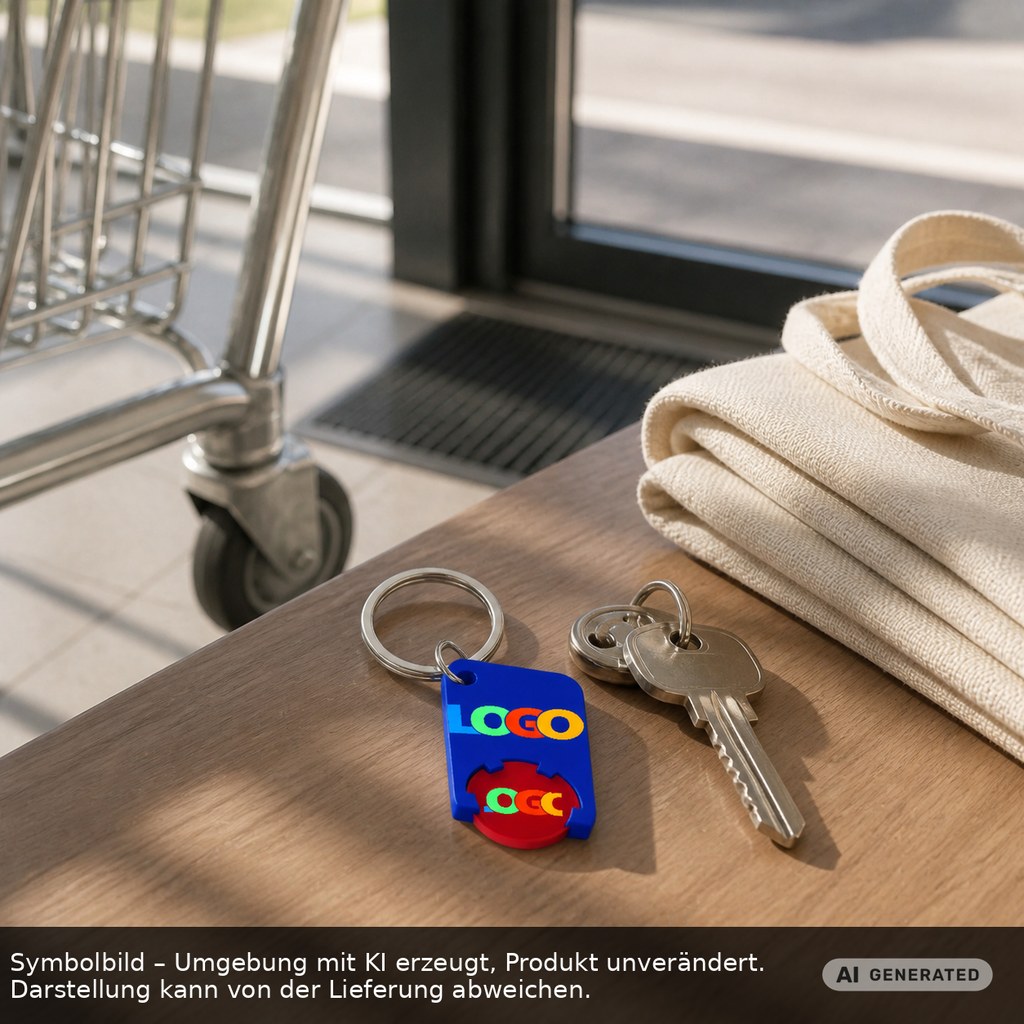 Chiphalter mit 1€-Chip "Beta" als Werbeartikel mit Logo bedrucken