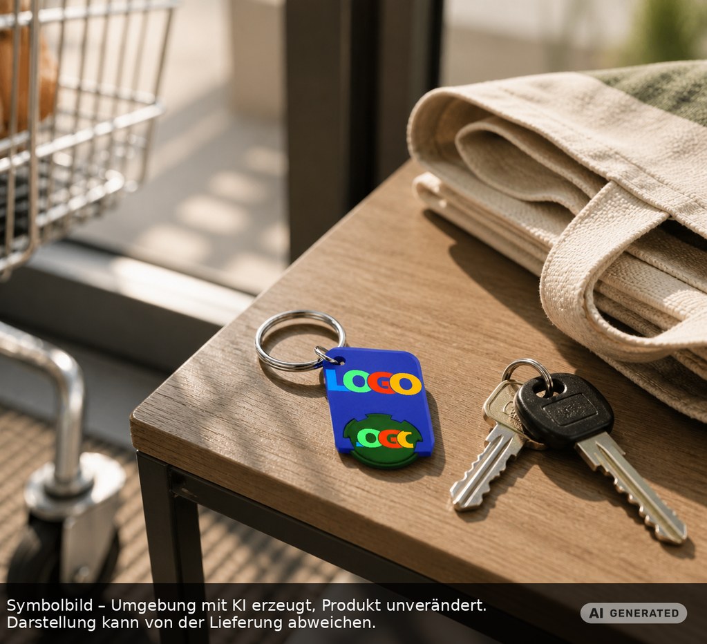 Chiphalter mit 1€-Chip "Beta" als Werbeartikel mit Logo bedrucken